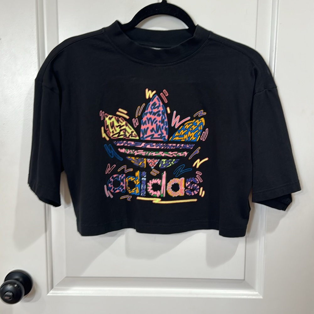 ADIDAS x KRIS ANDREWS LOVE UNITES CROP TOP MEDIUM - Picture 4 of 9